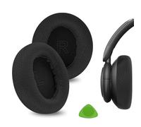 Geekria Comfort - Almohadillas de repuesto de tela de malla para auriculares Anker Soundcore Life Q30, Life Q35, piezas de reparación (negro)