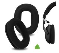 Geekria Comfort - Almohadillas de repuesto de tela de malla para auriculares Marshall Monitor II ANC, piezas de reparación (negro)