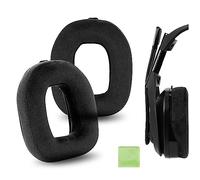 Geekria Comfort - Almohadillas de repuesto de terciopelo para auriculares Astro A40 TR, almohadillas para auriculares, almohadillas para auriculares, piezas de reparación (negro)