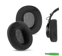Geekria Comfort - Almohadillas de repuesto de terciopelo para auriculares Sony MDR-7506/ V6/ V7, WH-CH700N/ 710N/ 720N, HyperX Cloud Alpha/Alpha S/II/Flight/Stinger/Mix (negro)