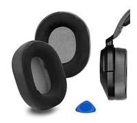 Geekria Comfort - Almohadillas de repuesto híbridas de terciopelo para auriculares Corsair HS55, HS65, almohadillas para auriculares, almohadillas para auriculares, piezas de reparación (negro)