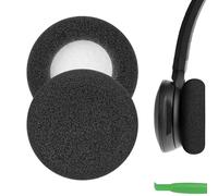 Geekria Comfort Foam Almohadillas de repuesto para auriculares Jabra Pro 9400/9450/9460/9465/9470/920/925/929/930/935, piezas de reparación (negro)