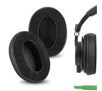 Geekria Comfort Hybrid Velours Almohadillas de Repuesto para Orejeras para Audio-Technica ATH-M50X, M50xBT2, M60X, M50S, M50cwh, M45, M30X, M20X Auriculares, Piezas de reparación (Negro)