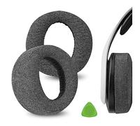 Geekria Comfort Linen - Almohadillas de Repuesto para Sony PlayStation 5 Pulse 3D,PS5 Pulse 3D, Almohadillas para Auriculares inalámbricos 3D,Almohadillas para Auriculares,Piezas de reparación (Gris)