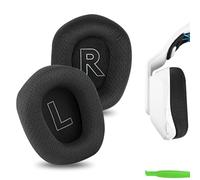 Geekria Comfort Mesh Fabric - Almohadillas de repuesto para auriculares Logitech G733, piezas de reparación de almohadillas para auriculares (negro)