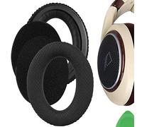 Geekria Comfort Mesh Fabric - Almohadillas de repuesto para auriculares Sennheiser HD505, HD515, HD518, HD555, HD558, HD559, HD569, HD579, HD589, piezas de reparación (negro)
