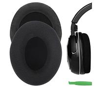 Geekria Comfort Mesh Fabric Replacement Almohadillas para Turtle Beach Ear Force XP500, XP400, XP300, XO Four, XO Three, XO One Gaming Auriculares Reemplazo de almohadillass(Black)