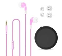 Geekria Comma2 Auriculares con Cable para niños con micrófono y Control de Volumen para Escuela y Clase Online, Auriculares para niños de 3,5 mm con límite de Volumen de 85 dB para Orejas(Azul)
