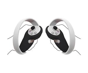 Geekria Controller Grip Cover Accesorio Compatible con Pico Neo 4, Virtual Reality Gaming Accesorio, Antideslizante Silicona Suave VR Controller Cover Silicona Rocker Cover Protector (Negro)