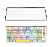 Geekria Cubierta Antipolvo para Teclado con knob 75% y 84 Teclas, Cubierta de Teclas de acrílico Transparente, Compatible con Keychron Q1 HE/MAX/Pro, EPOMAKER TH80 75%, GMMK Pro 75%
