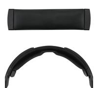 Geekria Diadema de piel de oveja compatible con auriculares Sennheiser HD800, HD800S, HD820, HD8XX, pieza de reparación de banda de repuesto (negro)