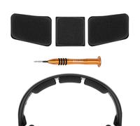 Geekria Diadema de tela de malla compatible con auriculares Sennheiser RS120/RS135/HDR120/HDR135, pieza de reparación de banda de repuesto (negro)