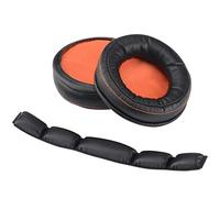 Geekria Earpad + Headband Compatible con SteelSeries Siberia 800840 Reemplazo de Auriculares Pad + Headband Pad/Ear Cushion + Headband Cushion Repair Parts Suit (Negro)