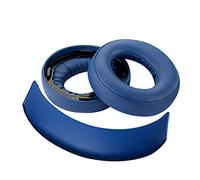 Geekria Earpad Replacement for Playstation Gold Wireless/Sony PS4 / PS3 / PSV Gold Wireless Headphone Ear Pad and Headband Pad/Ear Cushion + Headband Cushion/Repair Parts Suit (Blue/Blue)