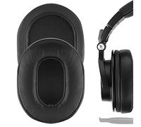 Geekria Elite Almohadillas de Repuesto de Piel de Cordero, compatibles con Audio-Technica ATH-M50X, ATH-M50xBT2, ATH-M60X, ATH-M40X, ATH-M30X, ATH-M20X, ATH-M10X (Negro)