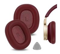 Geekria Elite - Almohadillas de repuesto de piel de oveja para auriculares Bang & Olufsen Beoplay H95, piezas de reparación (rojo)