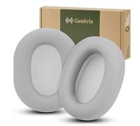 Geekria Elite Almohadillas de Repuesto de Piel de Oveja para Auriculares Sony WH-1000XM6, Piezas de reparación (Plata)