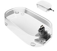 Geekria Estación de carga de ratón, soporte de carga de mouse acrílico, compatible con Apple Magic Mouse (Lightning), accesorio de mouse mágico (transparente)