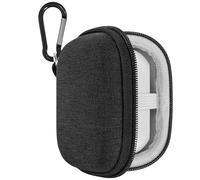 Geekria Estuche rígido para Beats Studio Buds, Studio Buds+ y Solo Buds, Funda Protectora de Viaje con Bolsillo de Malla, mosquetón y Cable USB-C, Gris Oscuro