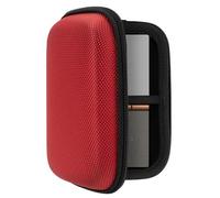 Geekria Estuche rígido para DAC portátil, Amplificador de Auriculares y Reproductor MP3, Compatible con FiiO M6, M7, M3K, E10K, Bolsillo de Malla, Rojo