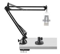Geekria for Creators Brazo de micrófono compatible con AKG Lyra Ultra-HD,P120,P220,C214 Adaptador de montaje de brazo de brazo de micrófono con montaje de brida de mesa