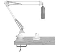 Geekria for Creators - Brazo de micrófono compatible con AKG Lyra Ultra-HD, P120, P220, C214 Brazo de micrófono con soporte de brida de mesa, soporte de suspensión, brazo de tijera de micrófono,