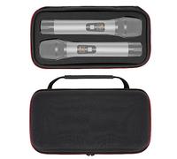 Geekria for Creators - Funda para micrófonos duales Compatible con Bietrun SY-WXM-2, WXM02, WXM19, WXM31, Shure BLX2/PG58, Funda de Transporte rígida para micrófono (Negro)