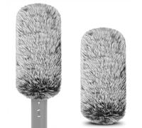 Geekria for Creators Furry Windscreen para micrófono de escopeta de 0,8''(20 mm) de diámetro, Mic DeadCat Wind Cover Muff, Windbuster, Fluff Cover Windshield Compatible con BOYA,Rode(14 cm/2 unidades)