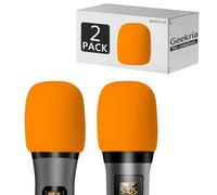 Geekria for Creators - Parabrisas de espuma para micrófonos de 1.6 pulgadas de diámetro, parabrisas antipop, cubierta de viento de micrófono, filtro de espuma de esponja compatible con Bietrun WXM09,