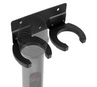 Geekria for Creators - Soporte de pared para micrófono, gancho de almacenamiento de micrófonos con cable e inalámbrico, diseño que ahorra espacio para el hogar, oficina, estudio de grabación, fácil