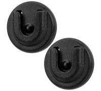 Geekria for Creators - Soporte universal para micrófono de radio Ham CB, soporte para micrófono de perilla redonda compatible con Motorola CDM1250, CDM750, GM300, M1225, GM3688 (paquete de 2/negro)