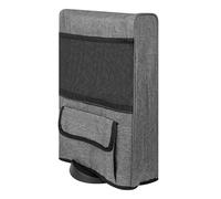 Geekria Funda antipolvo antiarañazos e impermeable compatible con consola Xbox One S, Series X/S, cubierta de protección con bolsillos laterales (gris)