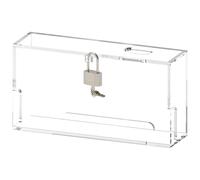 Geekria Funda antipolvo para consola de juegos con cerradura, compatible con Nintendo Switch/Switch OLED soporte de carga, funda protectora de acrílico para consola de juegos (transparente)