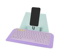 GEEKRIA Funda compacta y de viaje de cuero vegano para Logitech Pebble Keys 2 K380s / K380 y Magic Keyboard (Daydream Mint), con soporte para teléfono y tablet