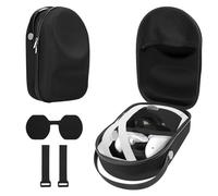 Geekria Funda de almacenamiento Shield compatible con Meta Quest 3, a prueba de caídas y arañazos, bolsa portátil para proteger dispositivos de realidad virtual y accesorios, adecuada para viajes y