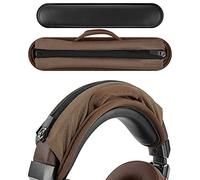 Geekria Funda de Diadema con Gancho y Lazo Medio + Juego de Almohadillas para la Diadema,Compatible con Auriculares ATH Bose B JBL Hyperx Sony (marrón)