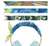 Geekria Funda de seda para diadema de pinturas famosas compatible con auriculares Sony WH-1000XM6, INZONE H7, H9, Beats Studio 3, Studio Pro, Razer Kraken V4, V4X, V4Pro, Logitech G PRO (colorido)