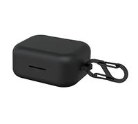 GEEKRIA Funda de silicona compatible con auriculares inalámbricos Bang & Olufsen Beoplay EX True Wireless, funda protectora de transporte con gancho para llavero, puerto de carga accesible (negro)