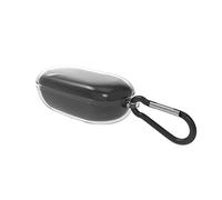 Geekria Funda de silicona compatible con auriculares inalámbricos HUAWEI FreeBuds SE True Wireless, funda protectora de transporte con gancho para llavero, puerto de carga accesible (transparente)