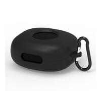 Geekria Funda de silicona compatible con auriculares inalámbricos Soundcore Sport X20, funda protectora para auriculares con gancho para llavero, puerto de carga accesible (negro)