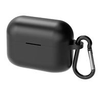Geekria - Funda de Silicona Compatible con Sony LinkBuds S True Wireless Earbuds para Auriculares, Funda Protectora de Transporte con Gancho para Llavero, Puerto de Carga accesible (Negro)