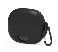 Geekria Funda de Silicona Compatible con Soundcore AeroFit Pro de Anker, Auriculares True Wireless, Funda Protectora con Gancho de Llavero, Puerto de Carga accesible (Negro)
