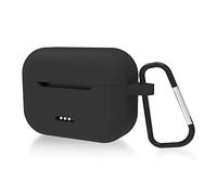 Geekria - Funda de Silicona Compatible con TOZO NC2 True Wireless Earbuds, Funda para Auriculares, Funda Protectora de Transporte con Gancho para Llavero, Puerto de Carga accesible (Negro)