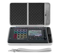 GEEKRIA Funda de transporte para interfaz de audio, compatible con Akai Professional MPC Live III, bolsa de viaje portátil rígida de EVA (gris claro)