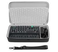 GEEKRIA Funda de transporte para interfaz de audio, compatible con Arturia - MicroFreak/MicroBrute UFO/DrumBrute Impact, bolsa de viaje portátil de carcasa dura de EVA (gris oscuro)