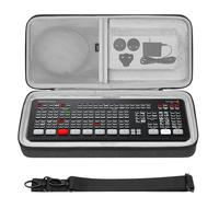 Geekria Funda de transporte para interfaz de audio, compatible con Blackmagic Design ATEM Mini (SWATEMMINICEXT) / ATEM Mini Extreme ISO (SWATEMMINICEXTISO), bolsa de viaje rígida de EVA (gris oscuro)