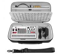 GEEKRIA Funda de transporte para interfaz de audio, compatible con Korg Volca Drum/Volca Keys/Volca Beats/Volca FM2/Volca Sample 2/Volca Bass, bolsa de viaje portátil rígida de EVA (gris oscuro)