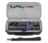 GEEKRIA Funda de transporte para interfaz de audio, compatible con mezclador digital Zoom LiveTrak L6max / L6max, bolsa de viaje portátil de carcasa rígida de EVA (gris oscuro)