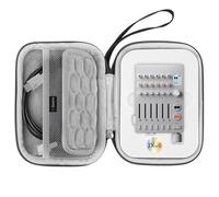 GEEKRIA Funda de transporte para interfaz de audio, compatible con Teenage Engineering TX-6, bolsa de viaje portátil de carcasa rígida de EVA (gris oscuro)
