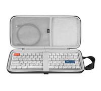 GEEKRIA Funda de transporte ultra delgada para teclados, compatible con Logitech MX Mechanical Mini, MelGeek O2, Flow Lite 84 / LOFREE Flow84, IQUNIX MQ80, bolsa de viaje rígida de 84 teclas (gris